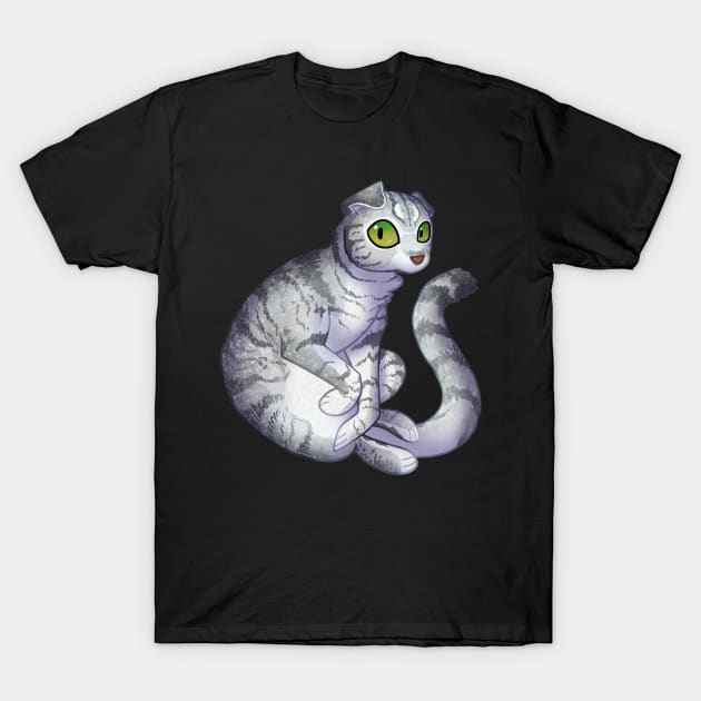 Cozy Scottish Fold T-Shirt by Phoenix Baldwin